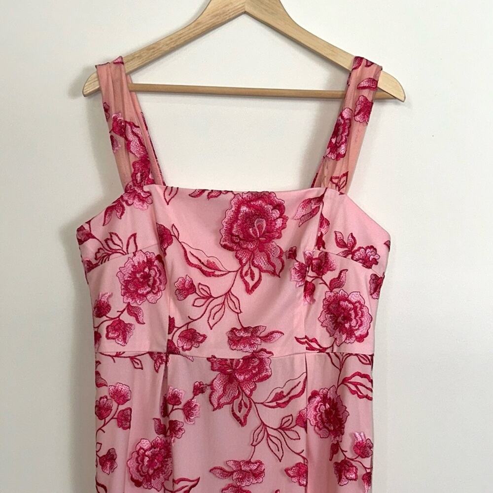 JS COLLECTIONS Julieta Ankle Sundress Gown in Rose Shadow/ Magenta - Picture 6 of 13